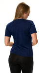 Damen Merino T-Shirt 165 Deep Navy | Rundhals