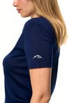 Women's Merino T-shirt 180 Navy | Crewneck (+socks)