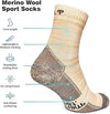 Merino Wool Running Socks - (Pack of 2) Camel Grey