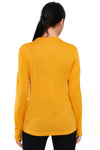 Women's Merino Long Sleeve Shirt 170 Yellow Weaved