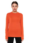 Women's Merino Long Sleeve Shirt 170 Papaya Orange