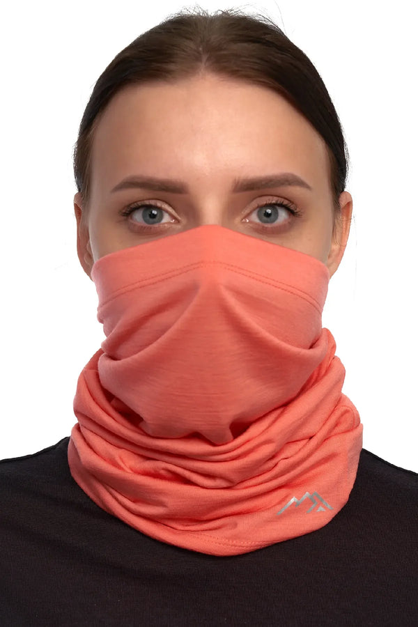 Merino-Halstuch 165 für Herren, Heather Coral