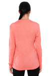 Women's Merino Long Sleeve Shirt 170 Salmon Pink