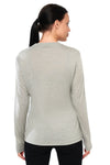Women's Merino Long Sleeve Shirt 170 Silver Grey