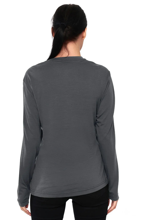 Women's Merino Long Sleeve Shirt 170 Grey Shingle