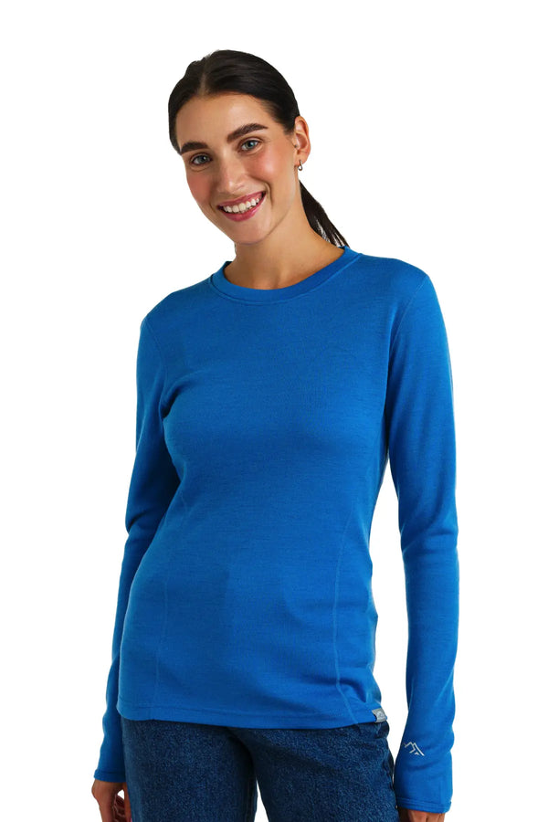 Merino Langarmshirt 320 Ocean Blue für Paare