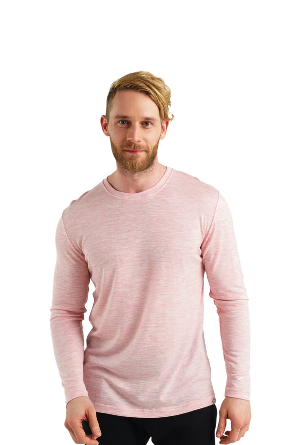 Herren Merino Langarmshirt 165 Pale Coral
