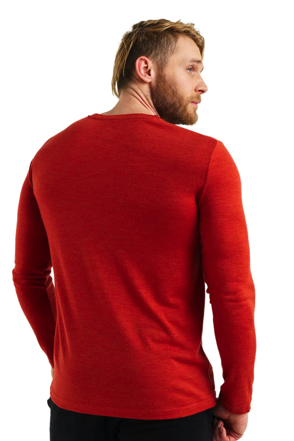 Men's Merino Long Sleeve 165 Chili Red
