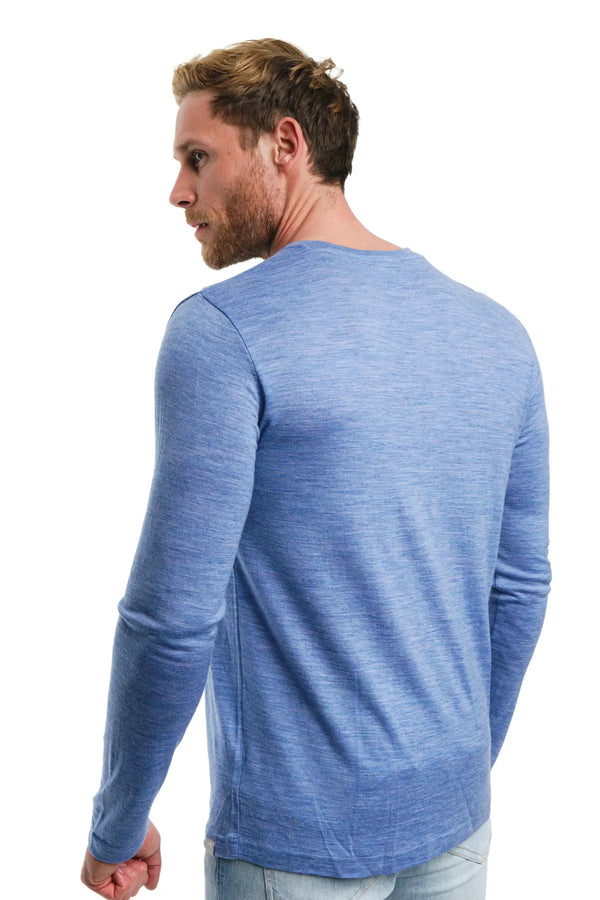 Men's Merino Long Sleeve 165 Woodland Grey Blue