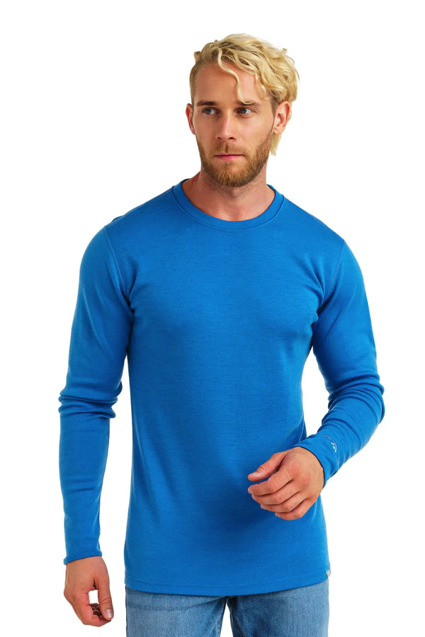 Merino Langarmshirt 320 Ocean Blue für Paare