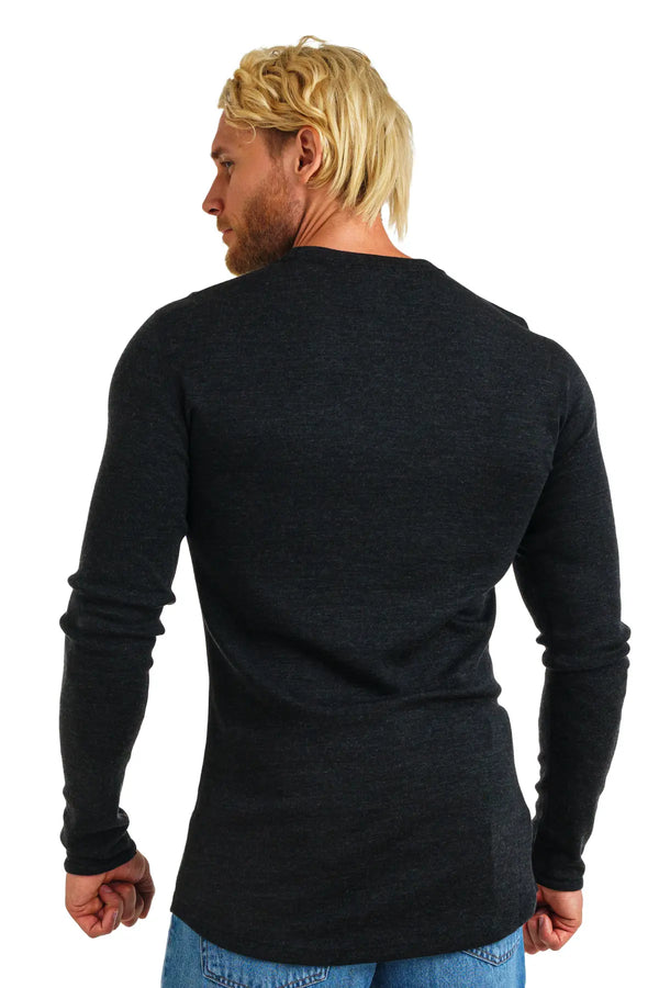 Men's Merino Long Sleeve 320 Charcoal Grey