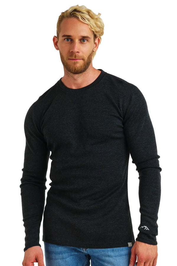 Men's Merino Long Sleeve 320 Charcoal Grey