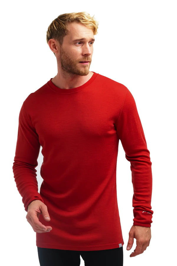 Men's Merino Long Sleeve 250 Cherry Red