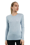 Damen Merino Langarmshirt 165 Arctic