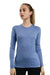Damen Merino Langarmshirt 165 Deep Blue