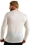 Herren Merino Langarmshirt 165 Schneeweiß
