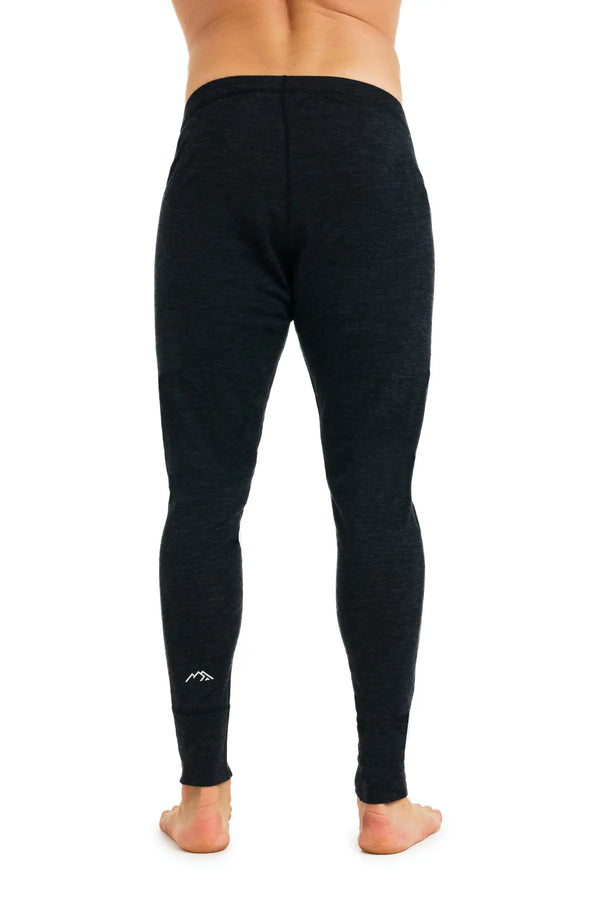 Men's Merino Pants 165 Heathered Black