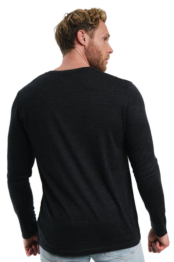 Men's Merino Long Sleeve 165 Charcoal Grey