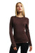 Damen Merino Langarmshirt 250 Schokolade