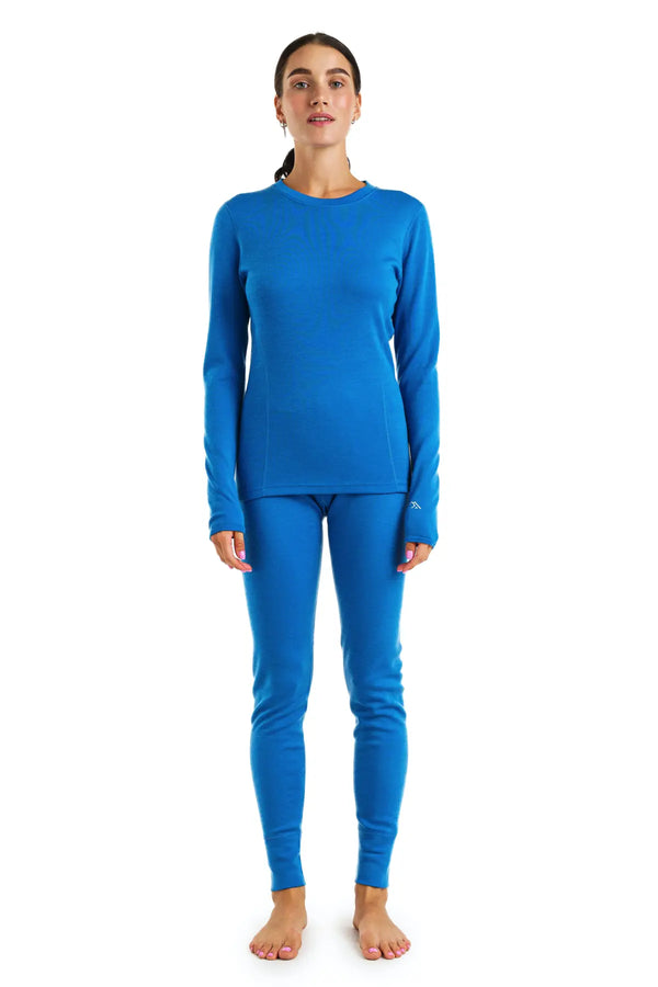 Damen Merino Thermo-Set 320 Ocean Blue