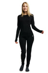 Damen Merino Thermo Set 320 Schwarz
