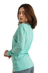 Damen Merino Langarmshirt 165 Mermaid Green