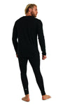Herren Merino Thermo Set 165 Schwarz