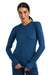Merino Langarmshirt 165 für Damen, Denim Blue