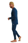 Herren Merino Thermo Set 165 Denim Blue