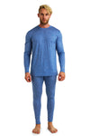 Herren Merino Thermo Set 165 Deep Blue