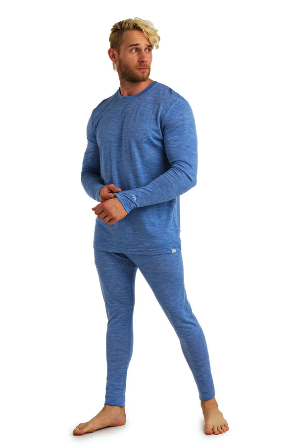 Herren Merino Thermo Set 165 Deep Blue