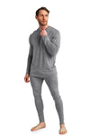 Herren Merino Thermo-Set 165 Grau meliert