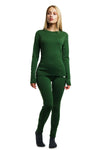 Damen Merino Thermo-Set 250 Oliv