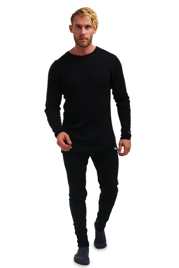 Herren Merino Thermo Set 250 Schwarz
