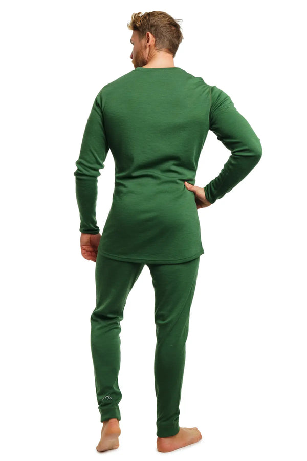 Herren Merino Thermo Set 250 Oliv