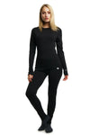 Damen Merino Thermo-Set 165 Anthrazit