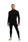 Men's Merino Thermal Set Zip 320 Black