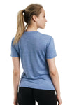 Damen Merino T-Shirt 165 Dunkelblau | Rundhals