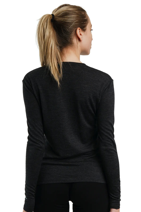 Women's Merino Long Sleeve 165 Charcoal