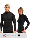 Couple's Merino Half Zip Long Sleeve 320 Charcoal Grey