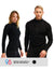 Couple's Merino Half Zip Long Sleeve 320 Black