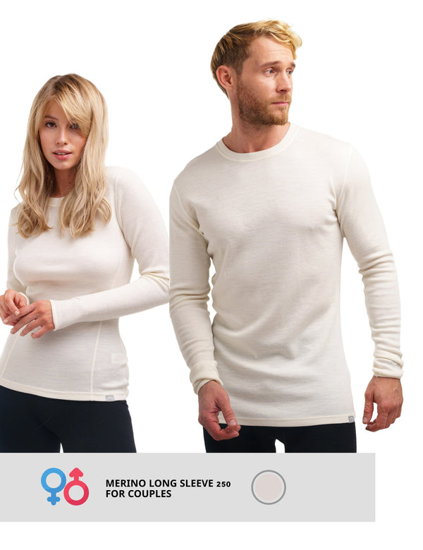Couple's Merino Long Sleeve 250 Natural Merinos