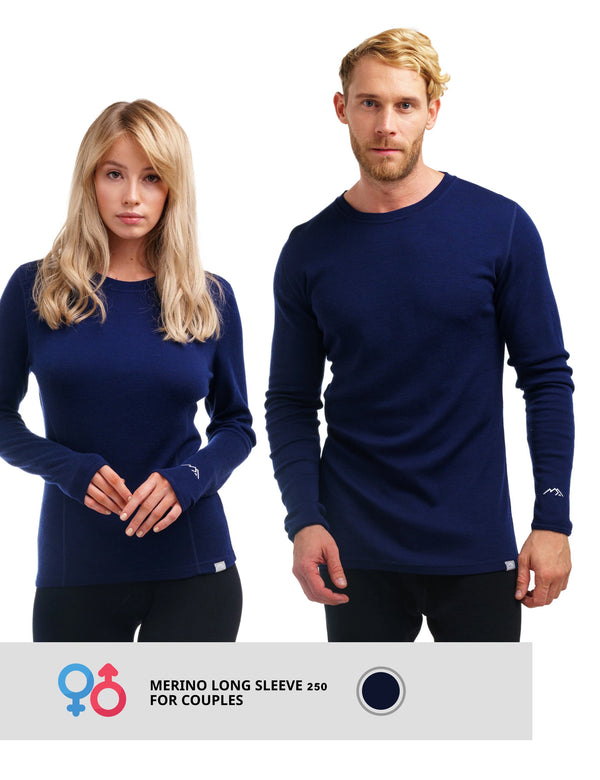 Couple's Merino Long Sleeve 250 Navy
