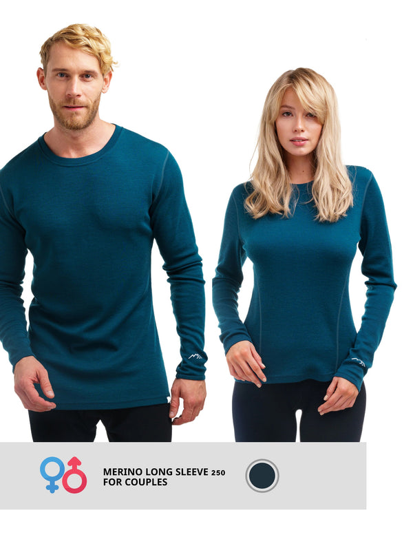 Couple's Merino Long Sleeve 250 Deep Teal