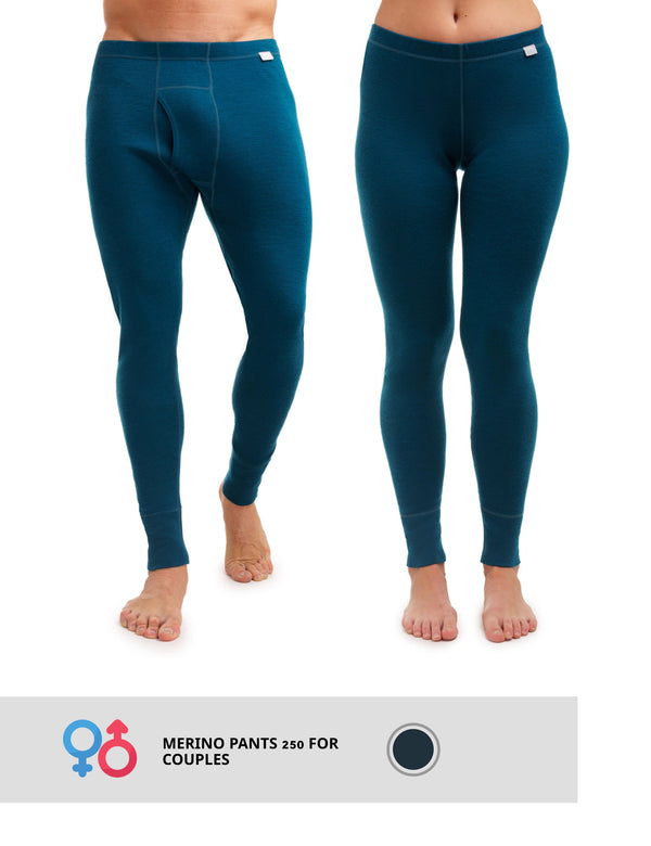 Merinohose 250 für Paare Deep Teal