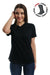 Damen Merino T-Shirt 165 Schwarz | V-Ausschnitt (+Socken)