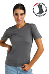 Women's Merino T-shirt 180 Perfect Grey | Crewneck (+socks)