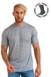 Men's Merino T-shirt 180 Melange Grey (+socks)