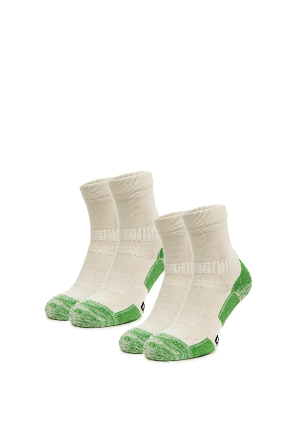 Wandersocken aus Merinowolle - (2er-Pack) Grassy Field