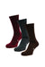 Merino Wool Hiking Socks - Multicolor: Brown, Dark Green, Red